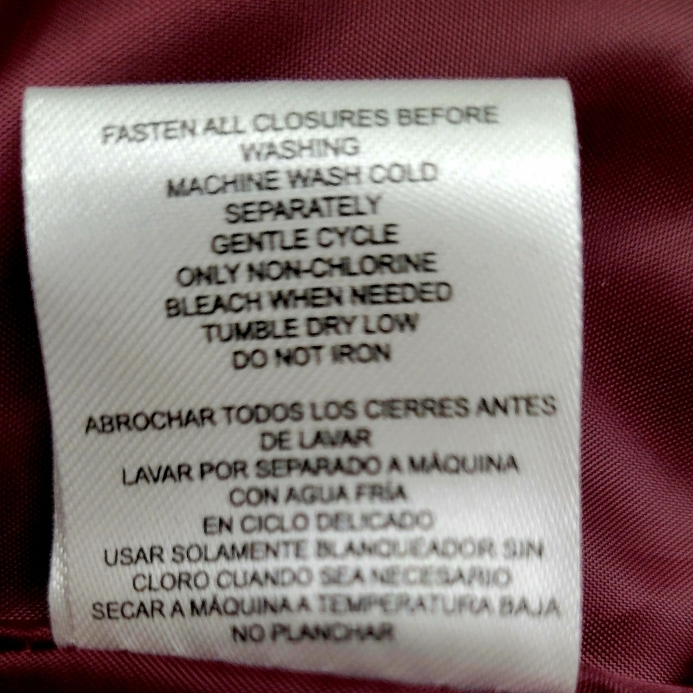 Land's End Quilted Burgundy Red Women's Puffer Vest | Size Large - Picture 5 of 5